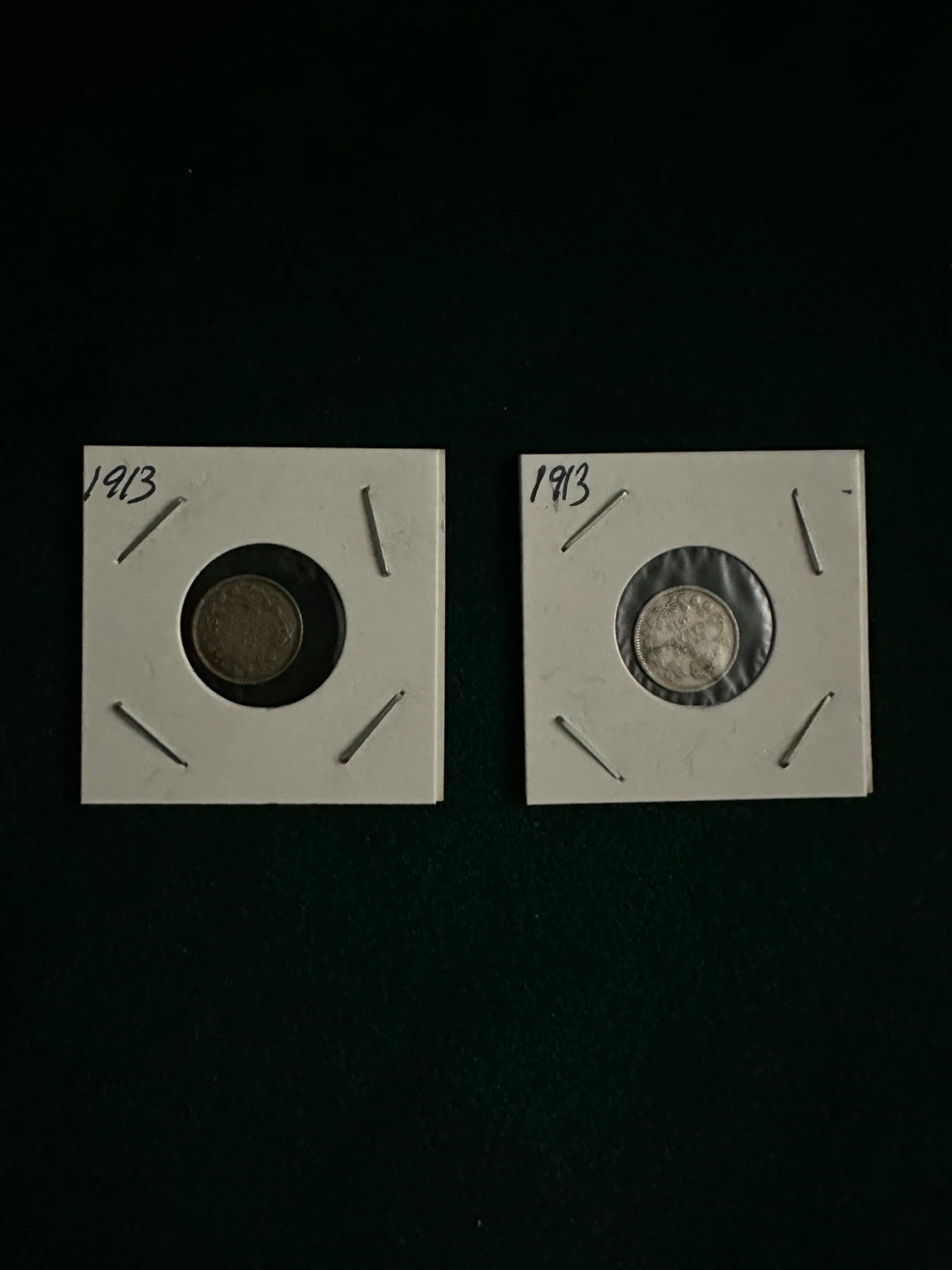 1913 Coins - Two Pieces