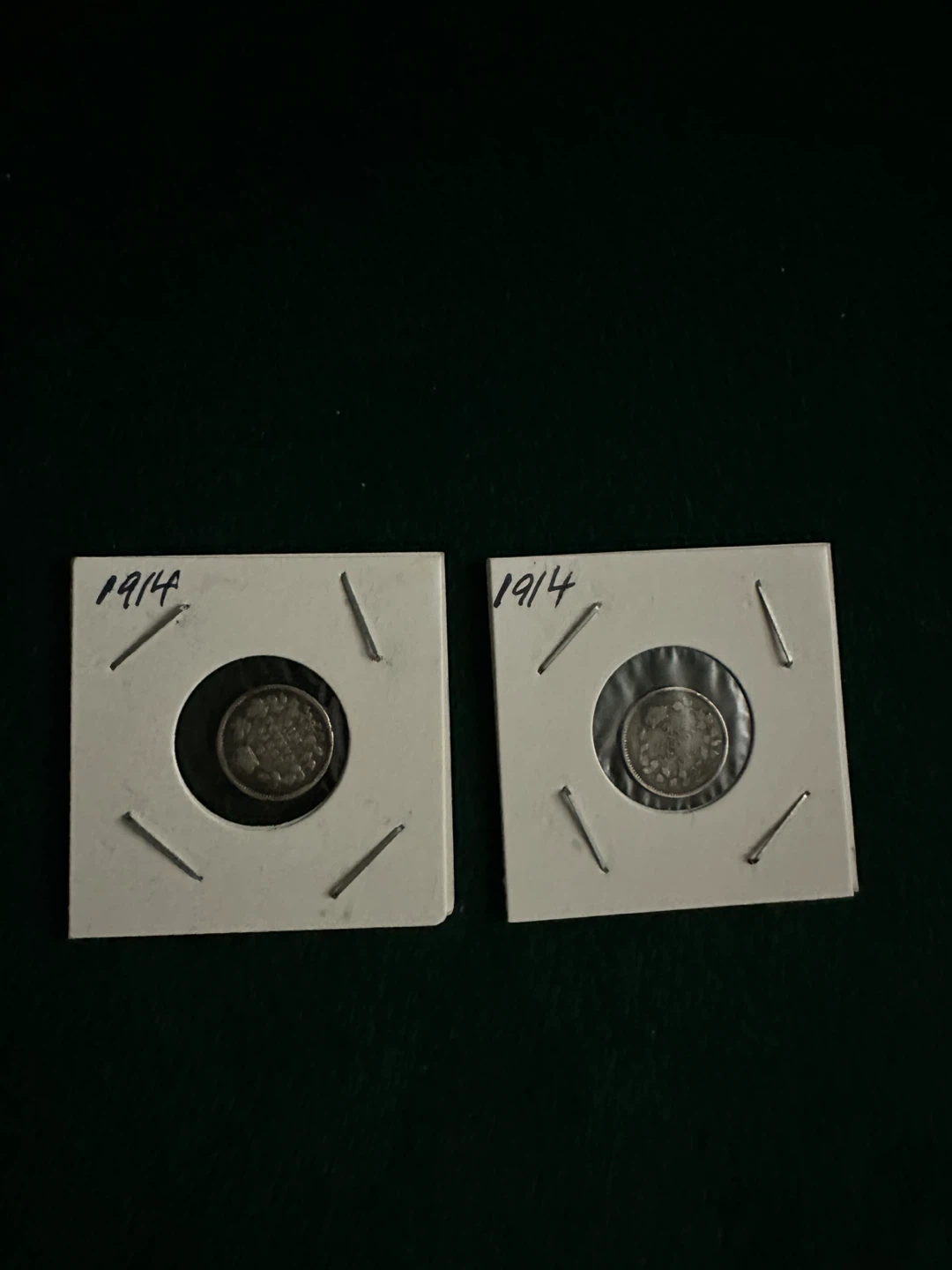Two 1914 Canadian Nickels