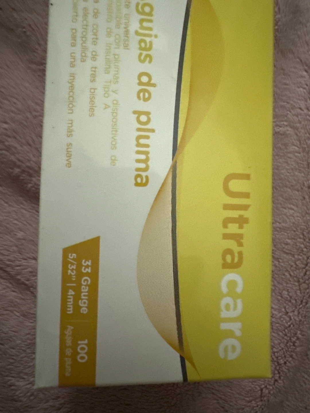 Ultra Care Pen Needles 33 Gauge 5/32" 4mm - 100 Count