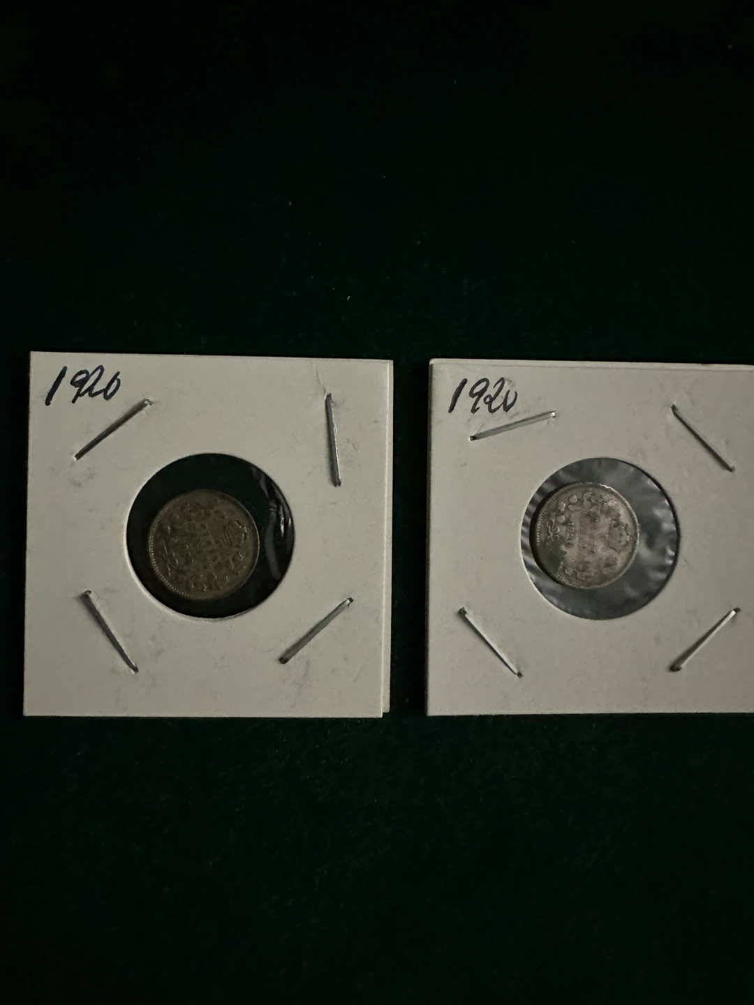 2 5cents Canadian silver coin