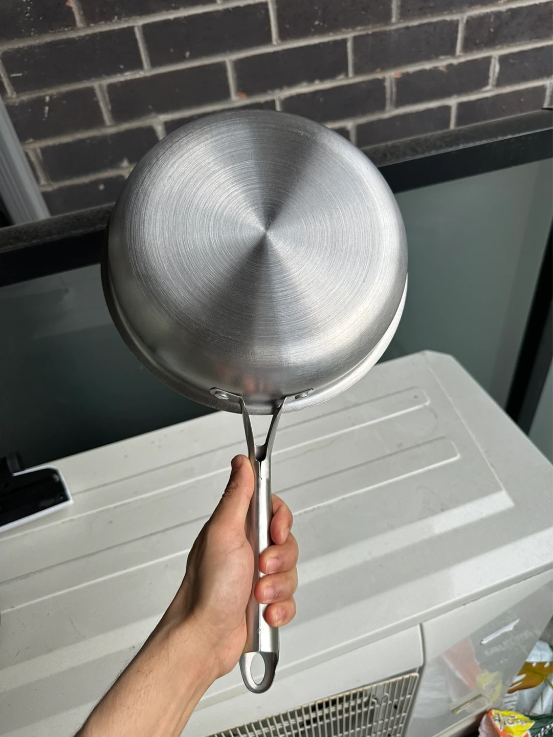 Stainless Steel Honeycomb Frying Pan - photo 3