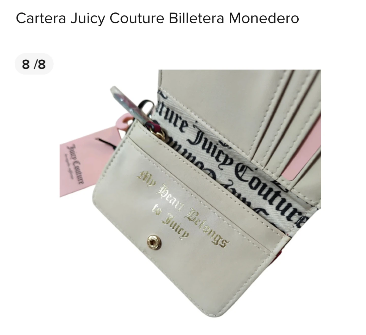 Juicy Couture Raspberry Tart Short Sweet Elongated Bifold Wallet - photo 5