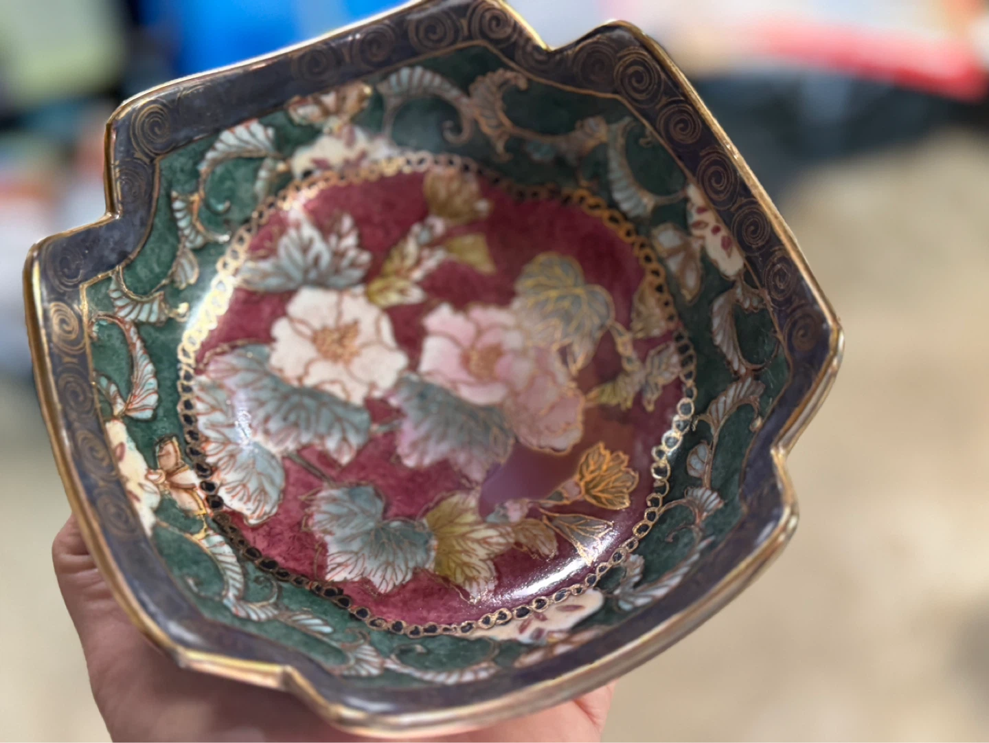 Decorative Ceramic Bowl Set - Floral Design