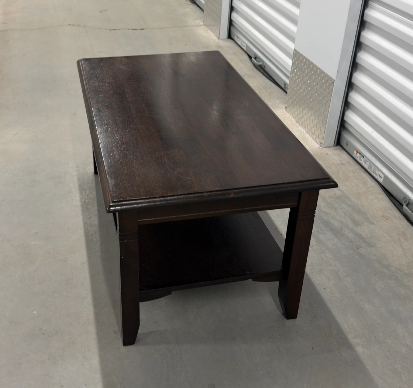 Dark Wood Coffee Table - photo 2