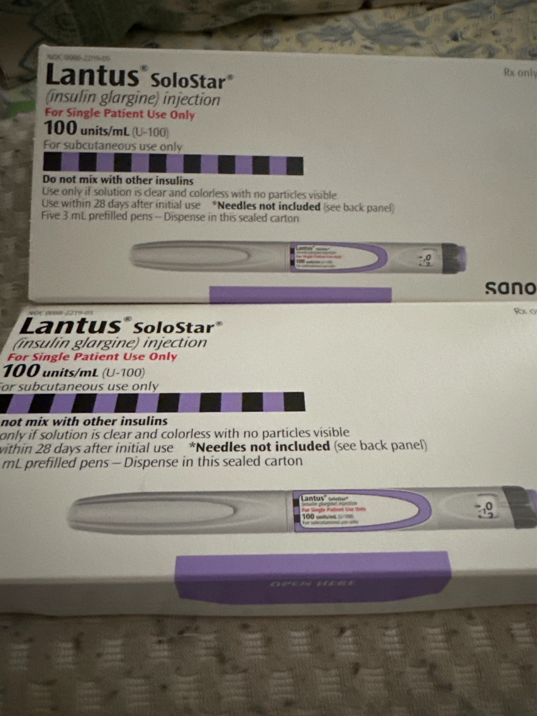 Lantus SoloStar Insulin Glargine Injection Pens