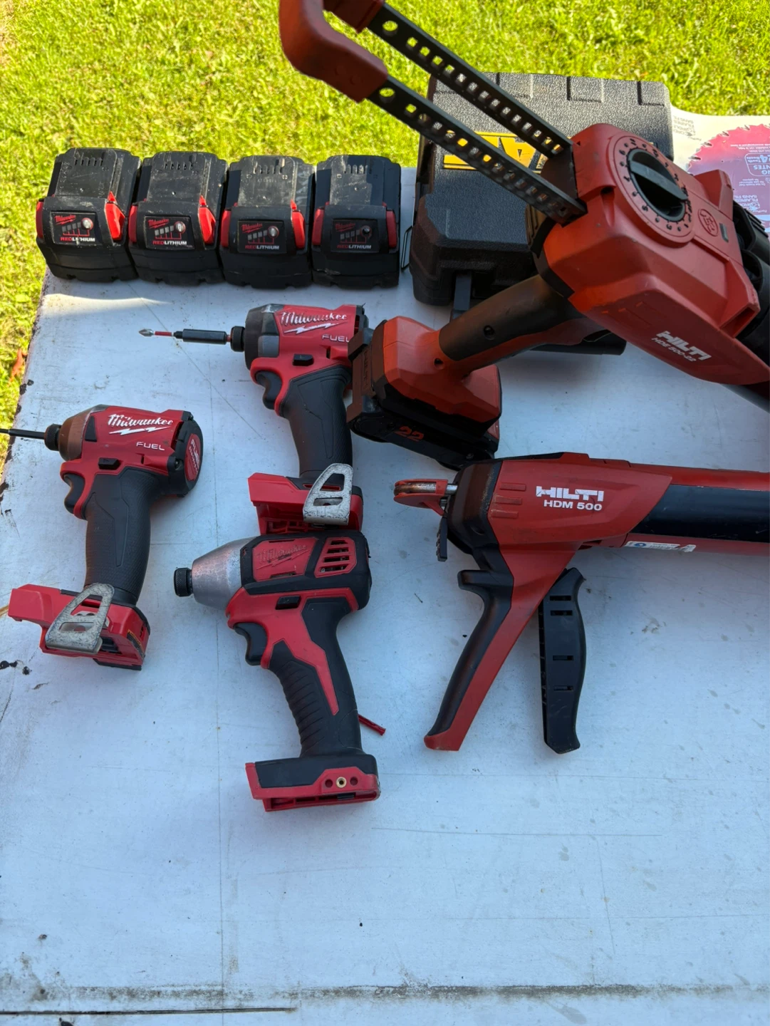 Milwaukee and Hilti Power Tools Bundle with Batteries
