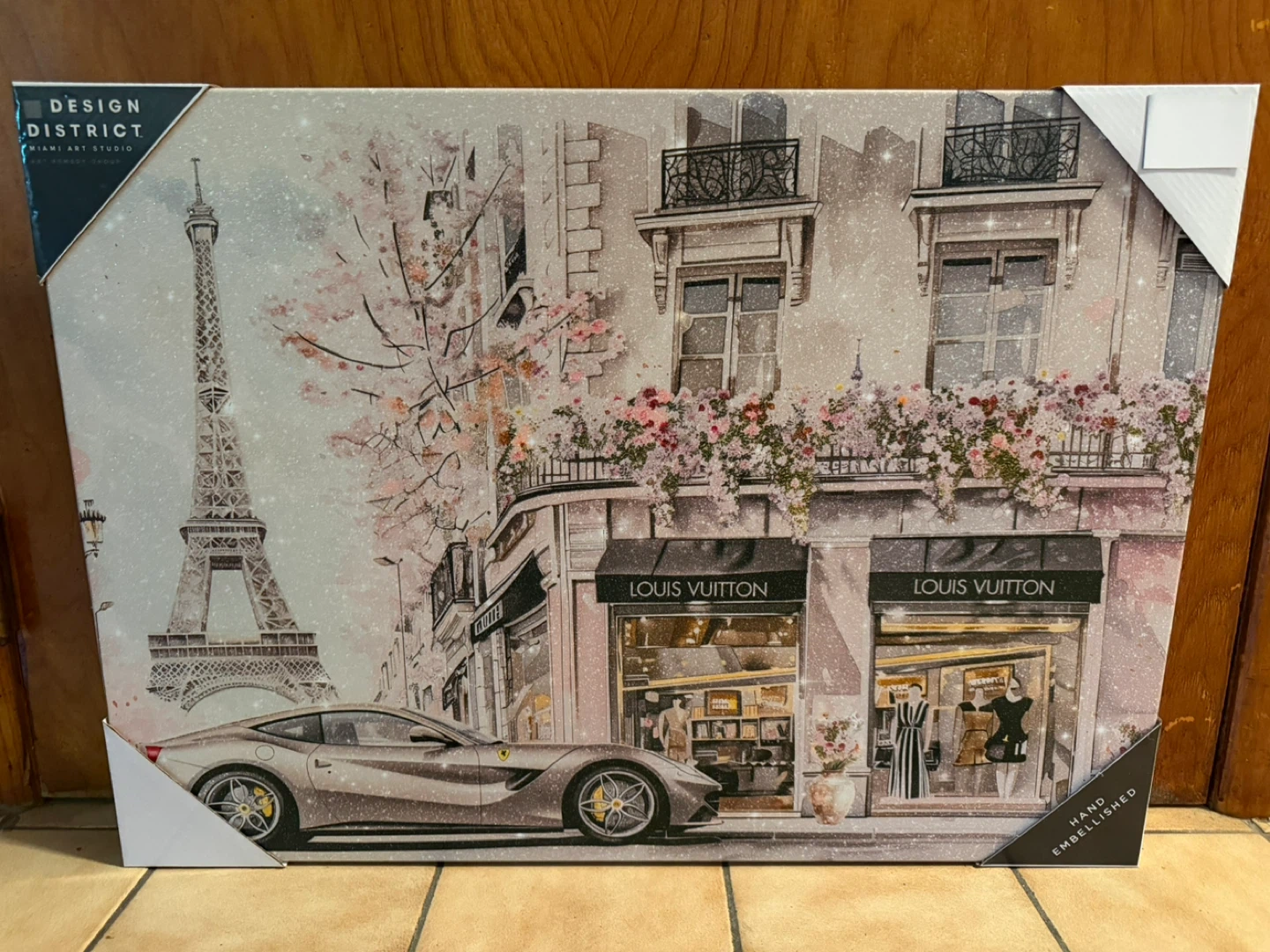 Louis Vuitton Paris Store & Eiffel Tower Wall Art
