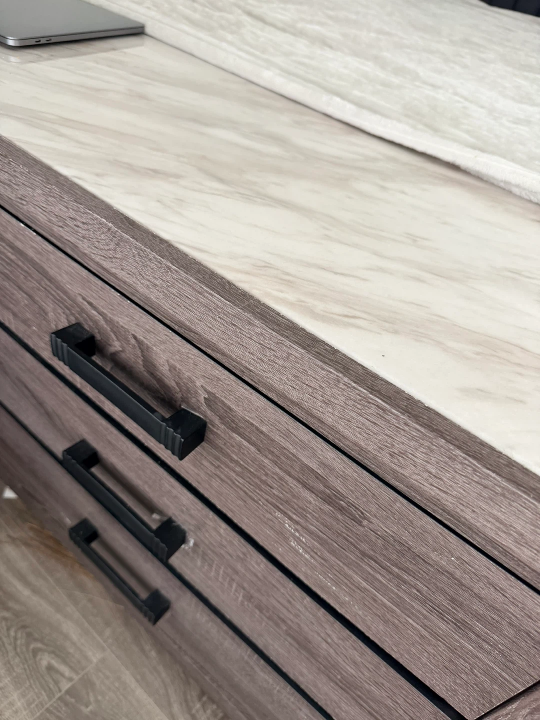 Dubble Size Bed Frame with Headboard drawers - photo 3