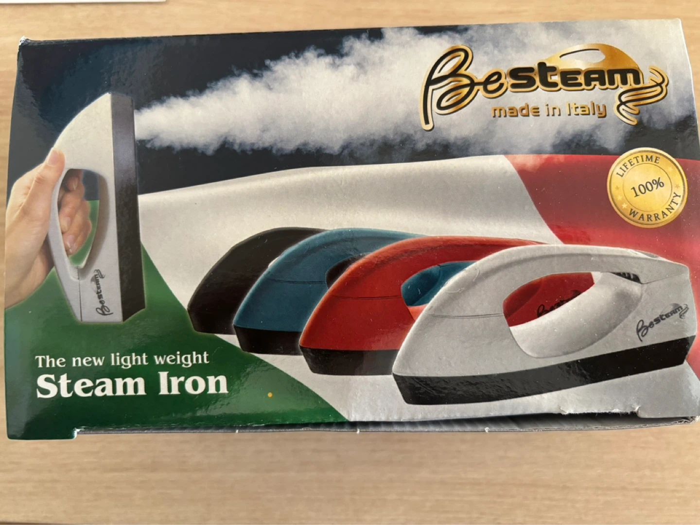 BestSteam Lightweight Steam Iron - Made in Italy