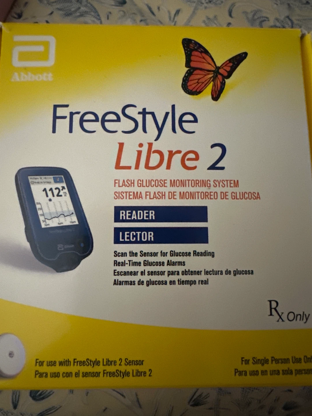 Abbott FreeStyle Libre 2 Flash Glucose Monitoring System Reader