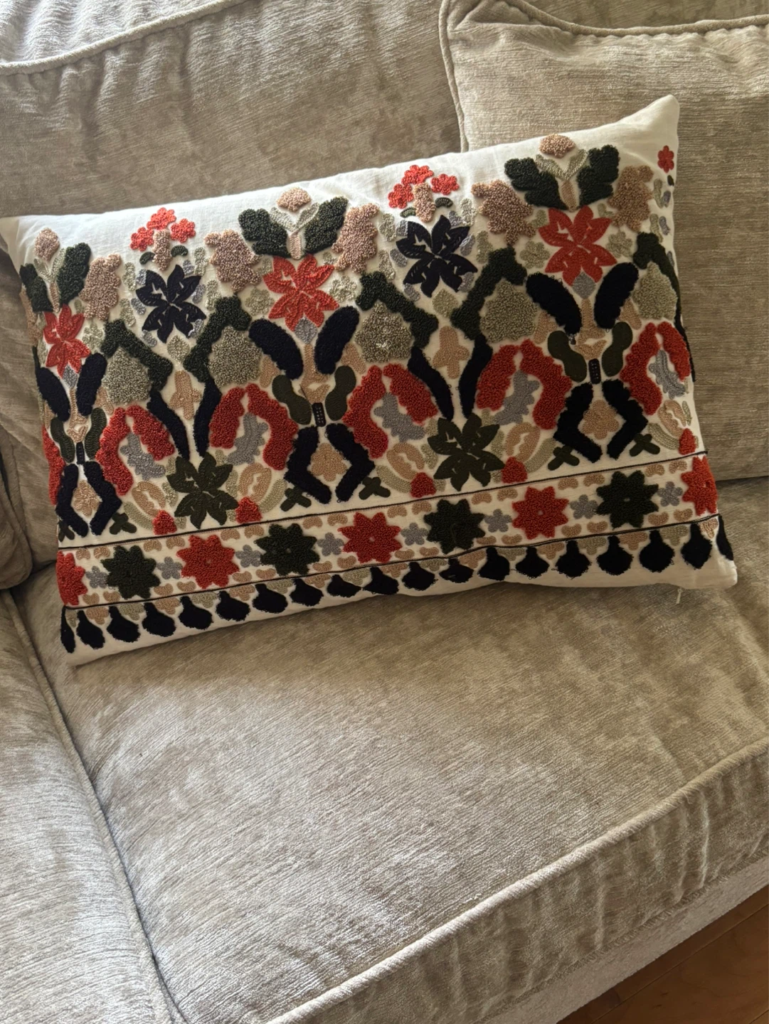 Crate & Barrell Decorative Throw Pillow