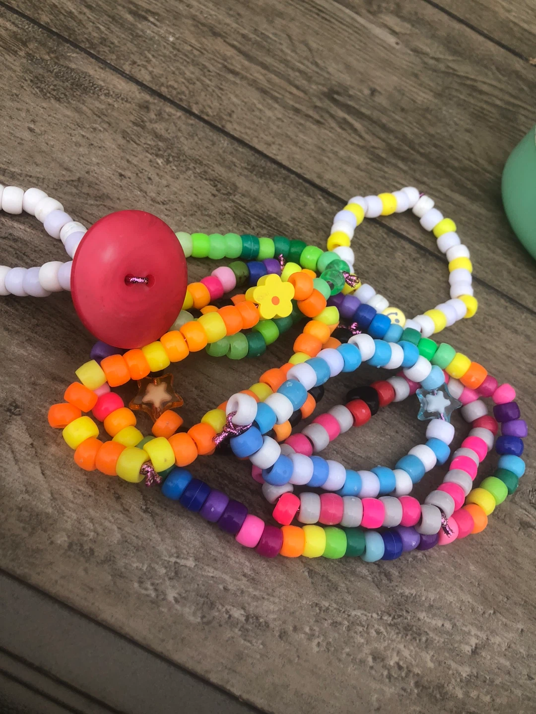 Kandi Bracelets - Rainbow and Multi-Colour Bead Bracelets