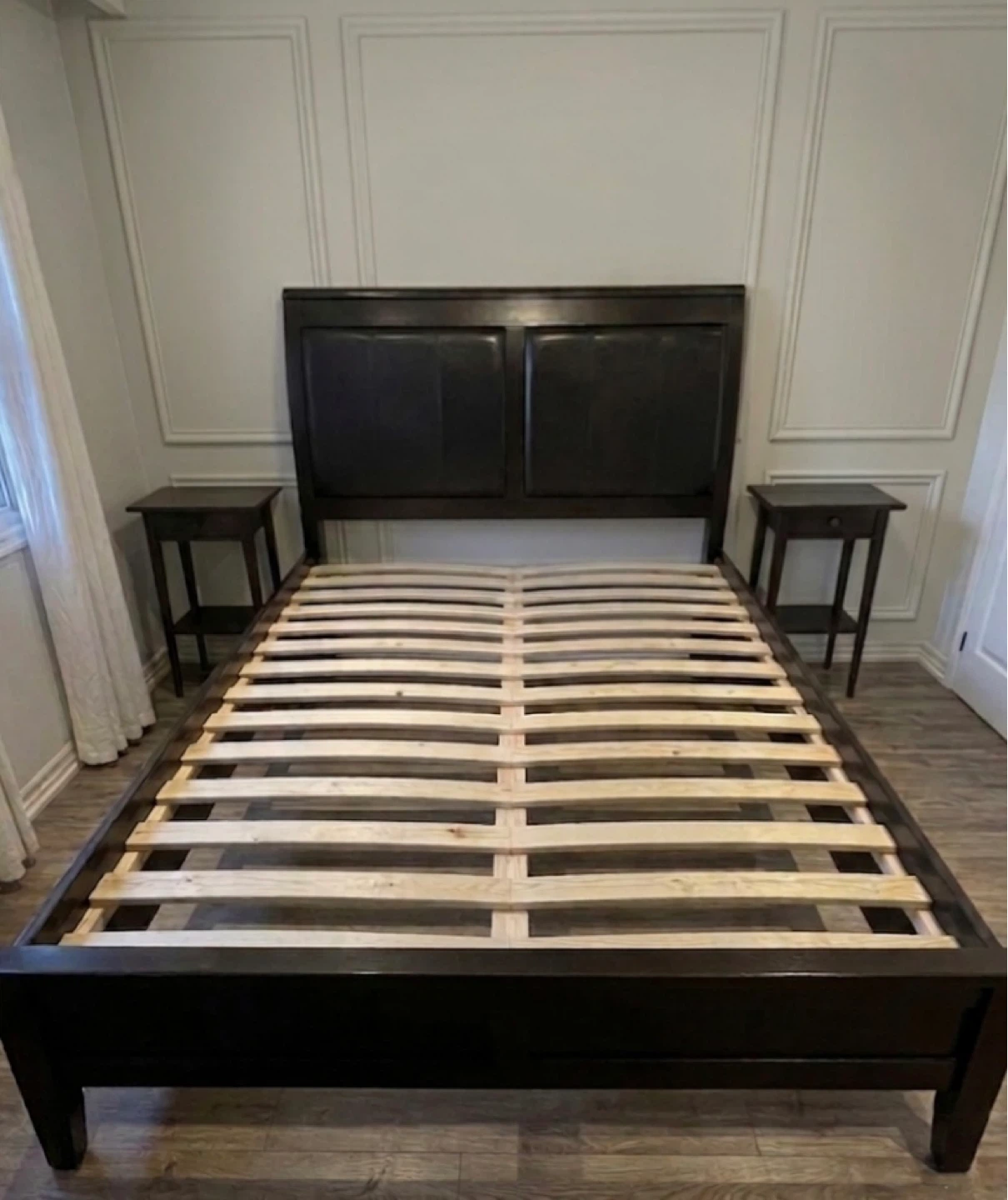 king size Headboard Bed Frame with 2 side tables