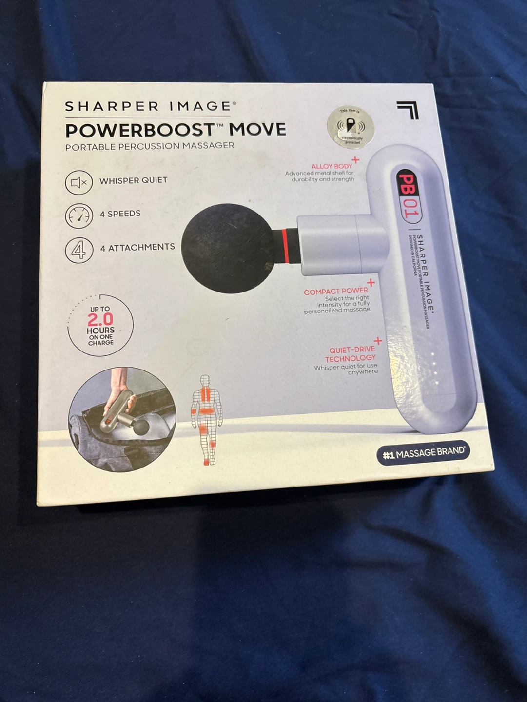 Sharper Image Powerboost Move Portable Percussion Massager