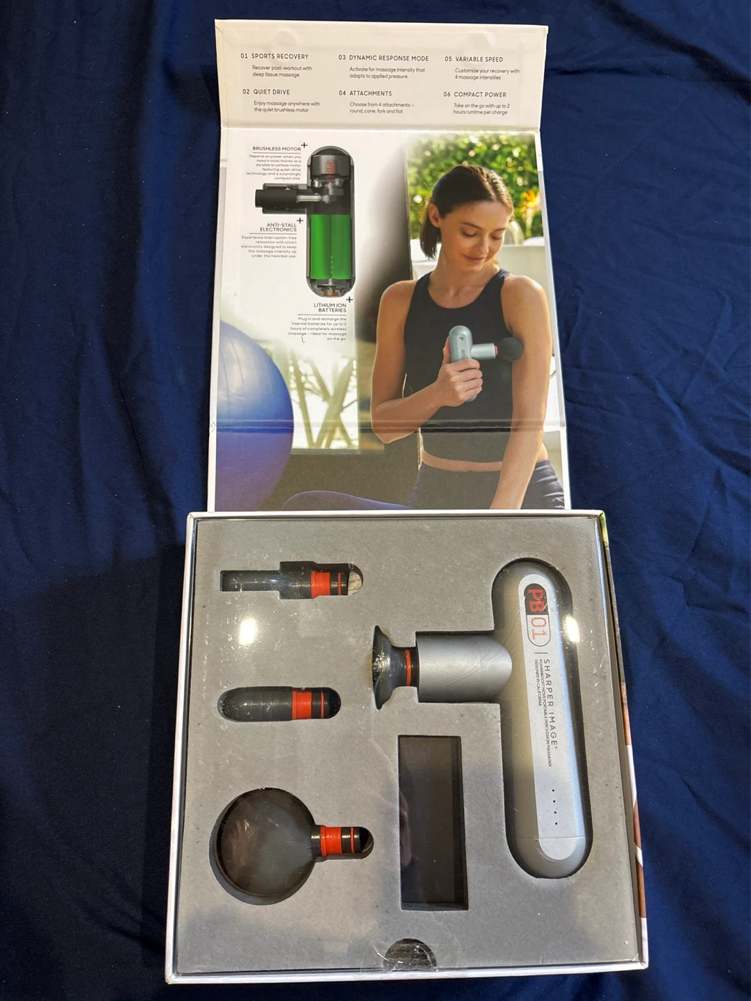 Sharper Image Powerboost Move Portable Percussion Massager - photo 2