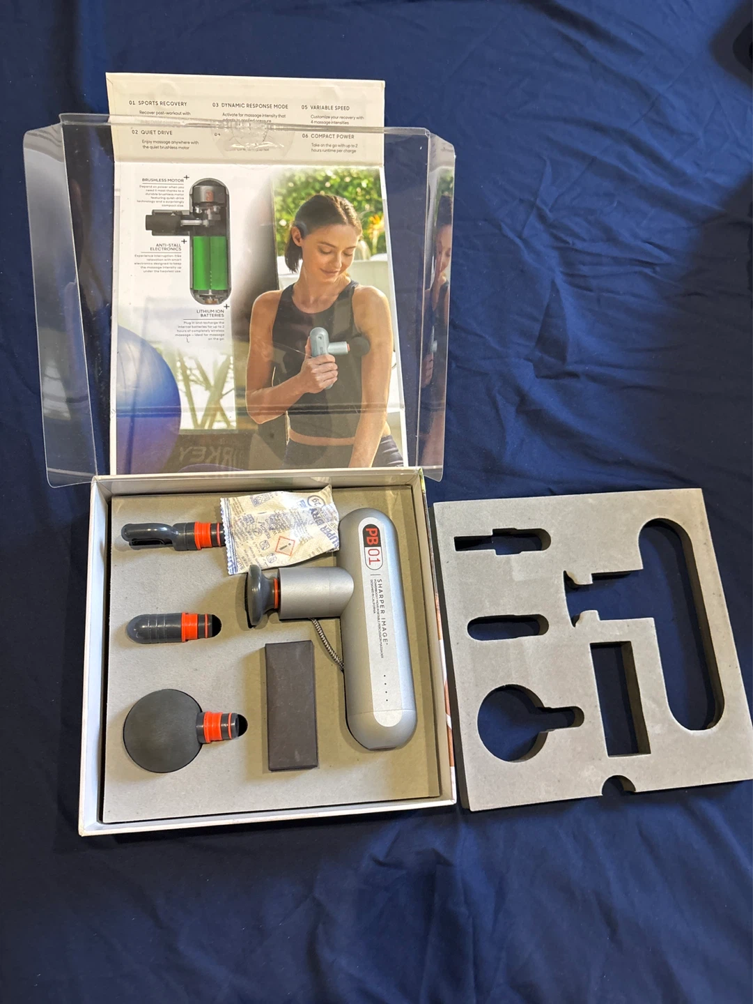 Sharper Image Powerboost Move Portable Percussion Massager - photo 4