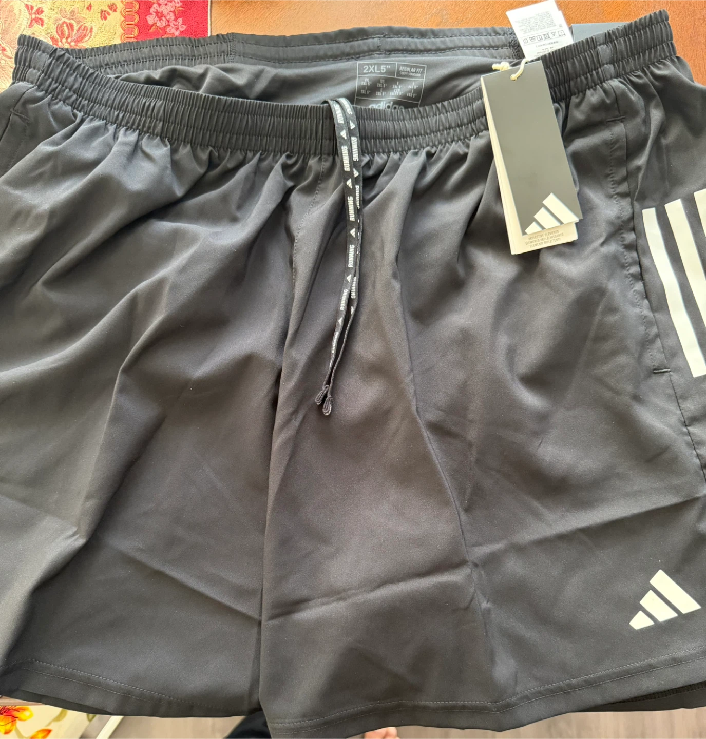 New Adidas Black Shorts 2XL
