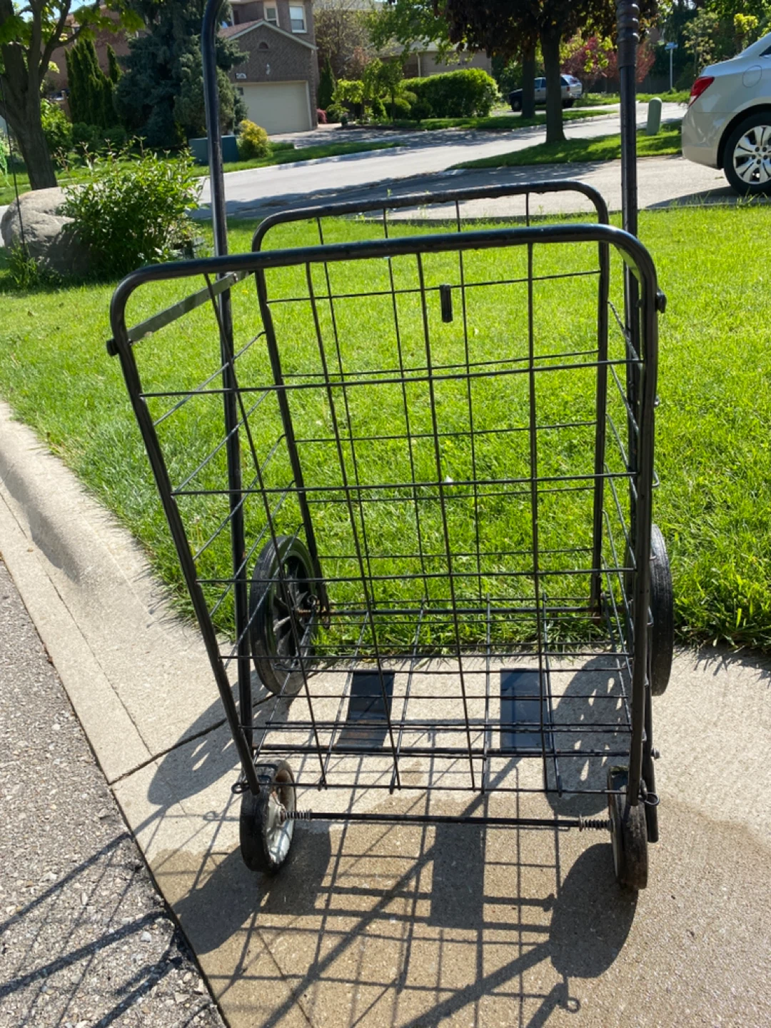 Heavy Duty Folding Utility Cart / Grocery Cart with Wheels