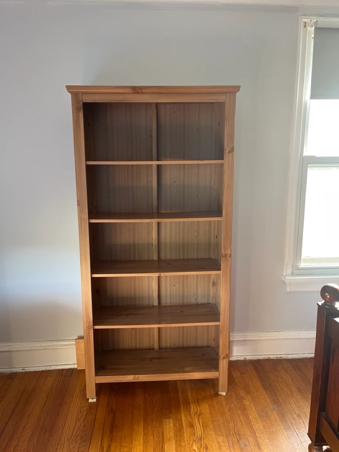 Wooden Bookcase with 5 Shelves - photo 2