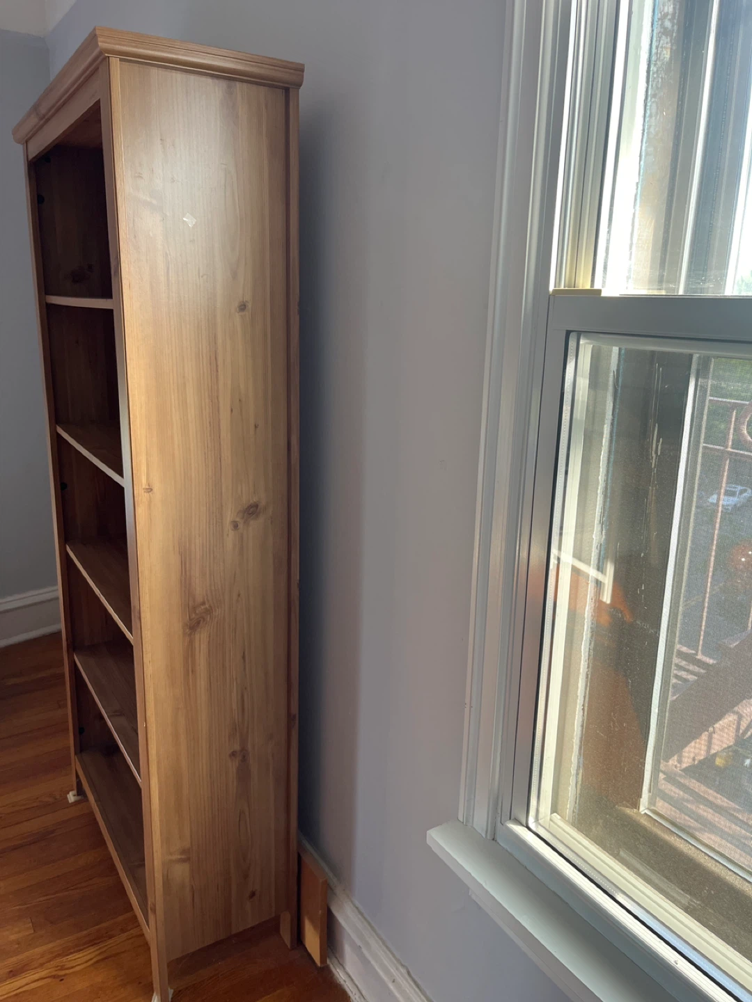 Wooden Bookcase with 5 Shelves - photo 3