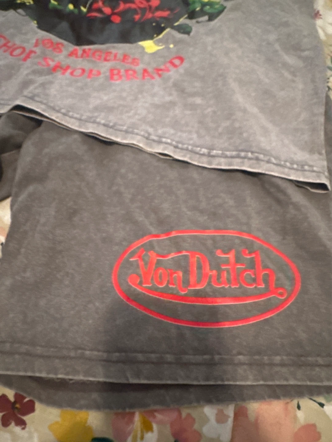 Von Dutch Grey T-Shirt with Snake Graphic - photo 2
