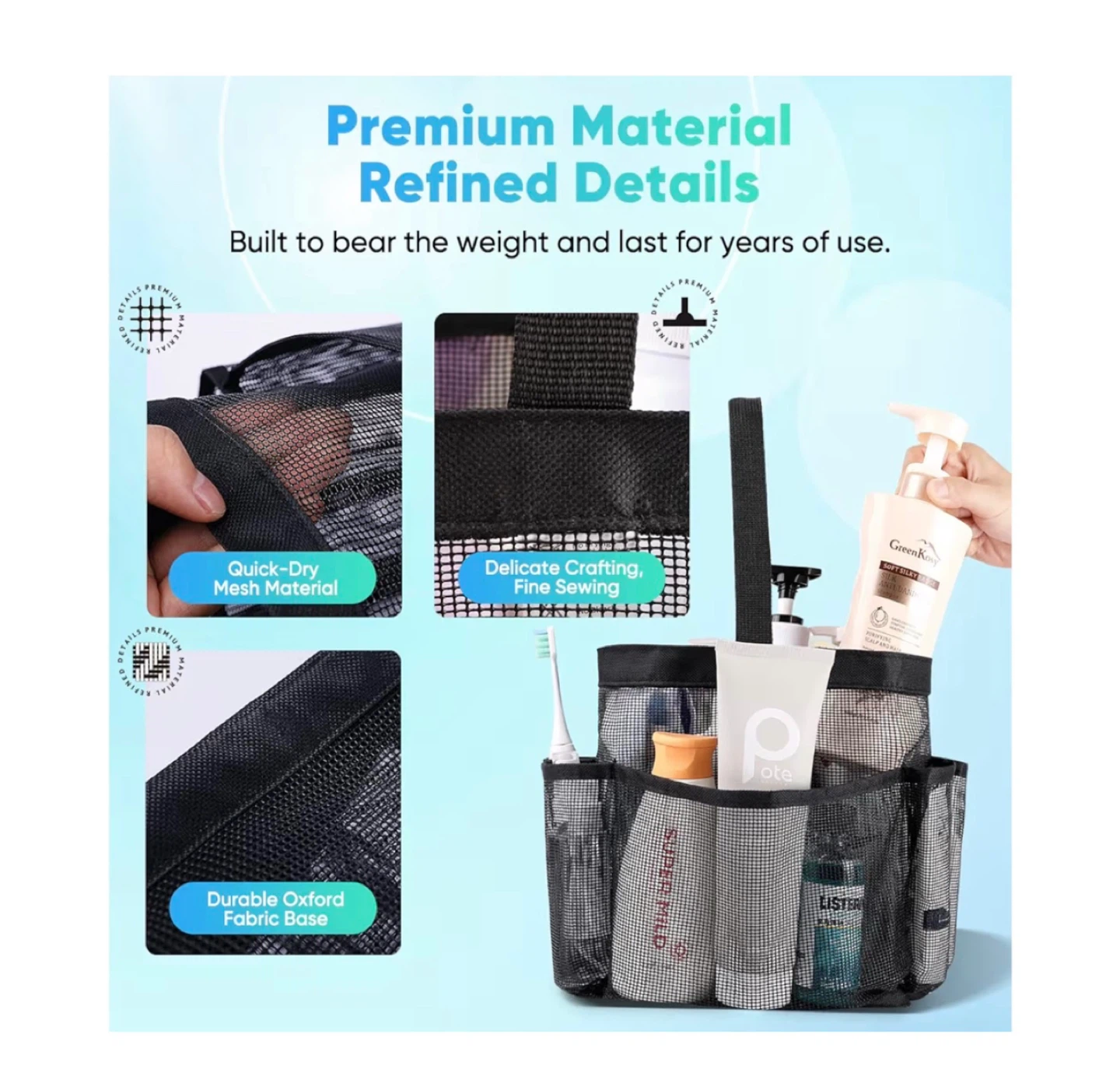 Brand new Mesh Shower Caddy Portable - photo 4