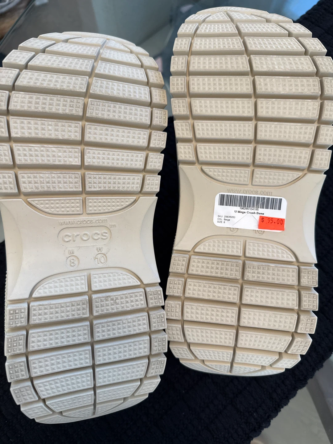 White U Mega Crush Crocs NEW - photo 3