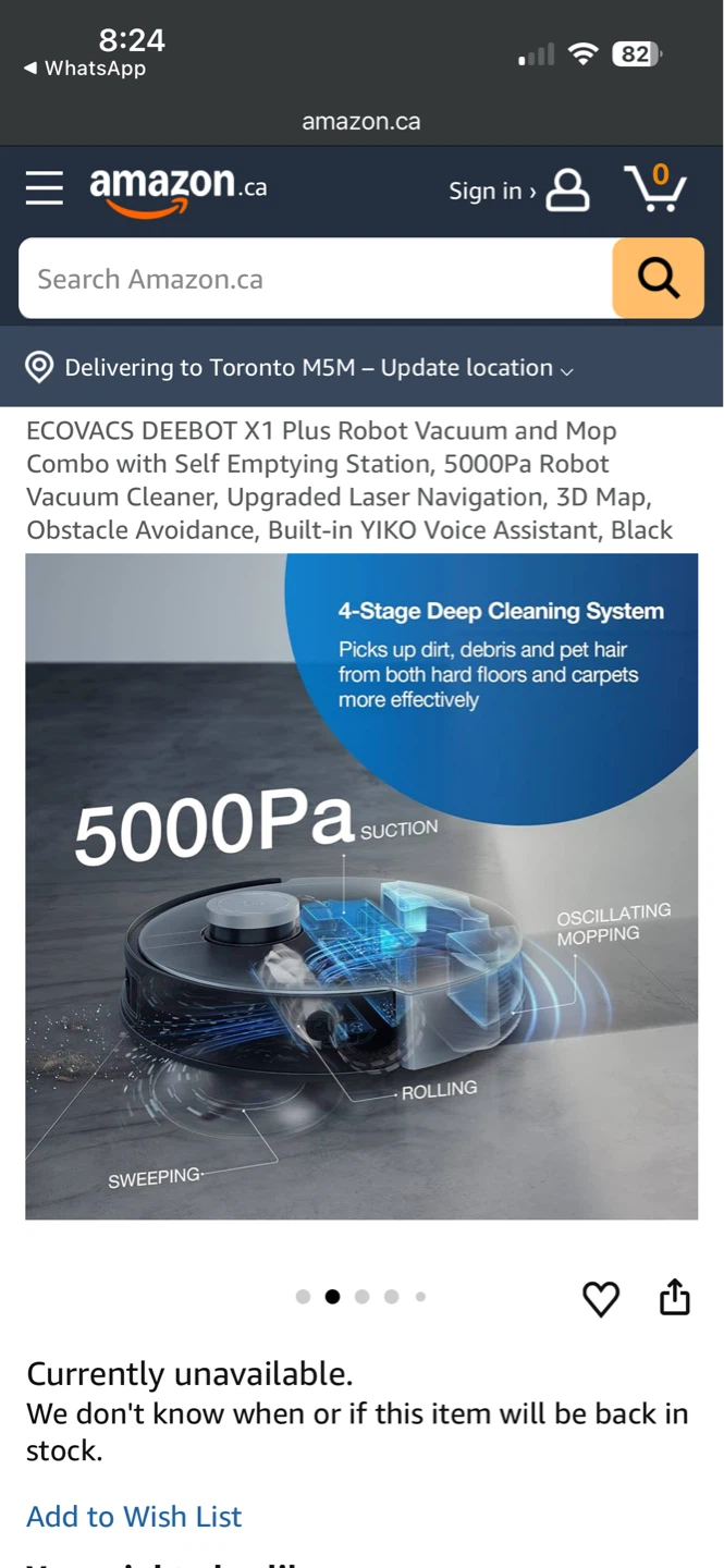ECOVACS DEEBOT X1 Plus Robot Vacuum and Mop - photo 2