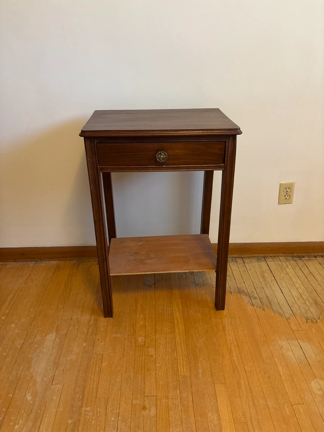 Classic solid wood Side or night Table