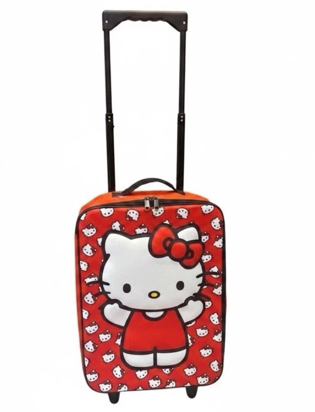 Hello Kitty 16” Red Rolling Carry On With 2-Wheels