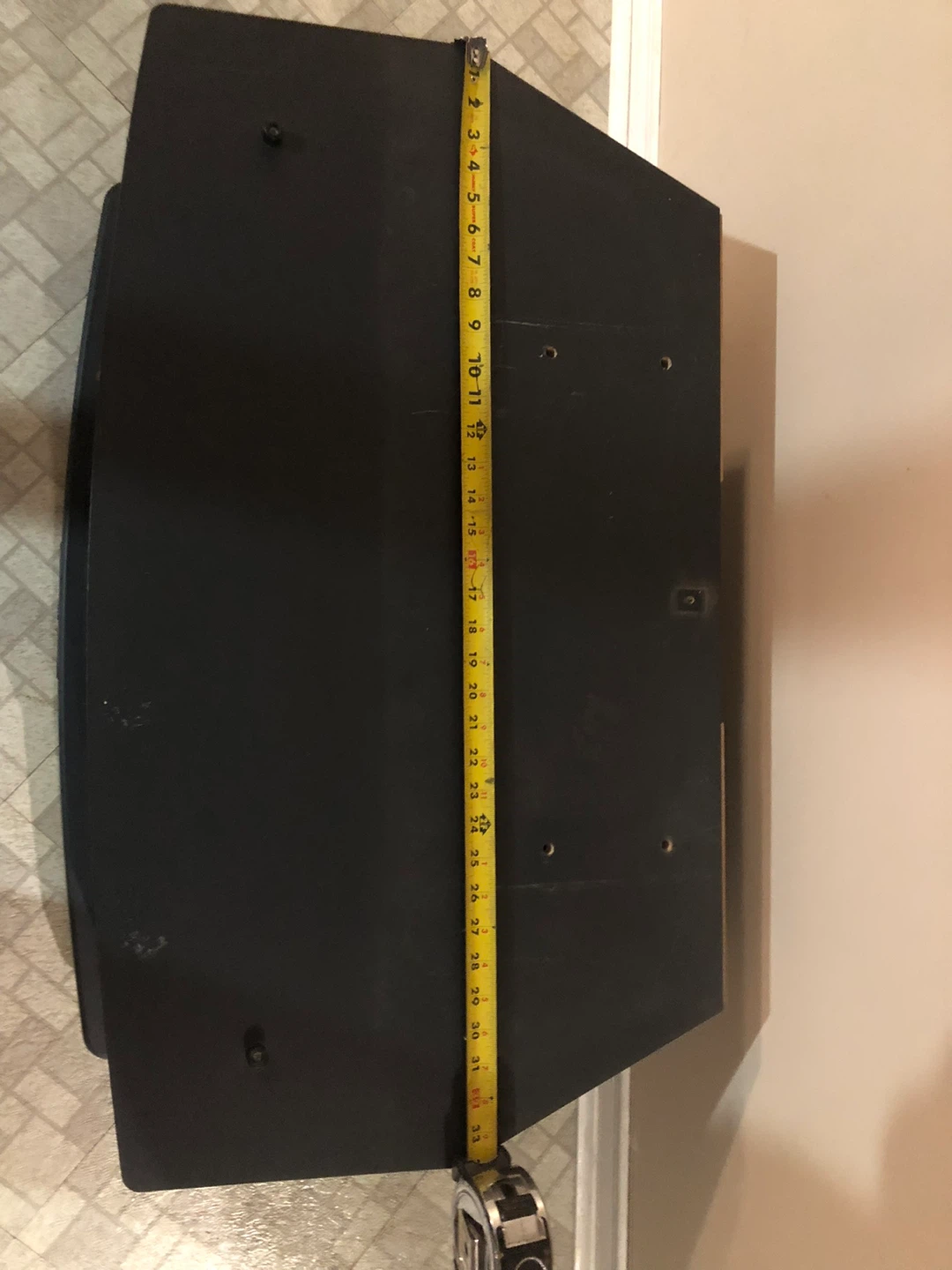 JVC Black TV Stand with 2 Shelves - photo 3