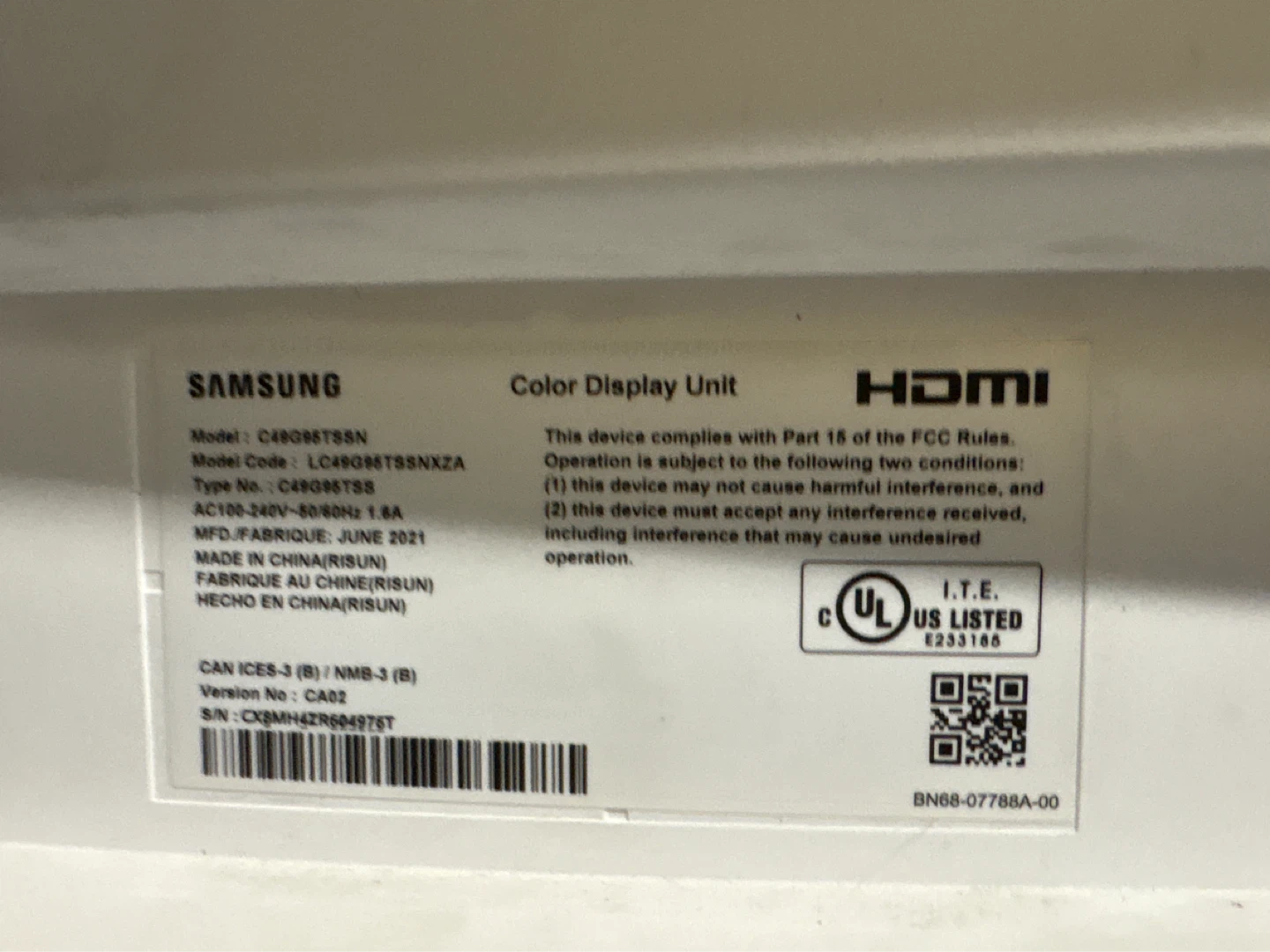 Samsung 49" Odyssey G9 Gaming Monitor - photo 2