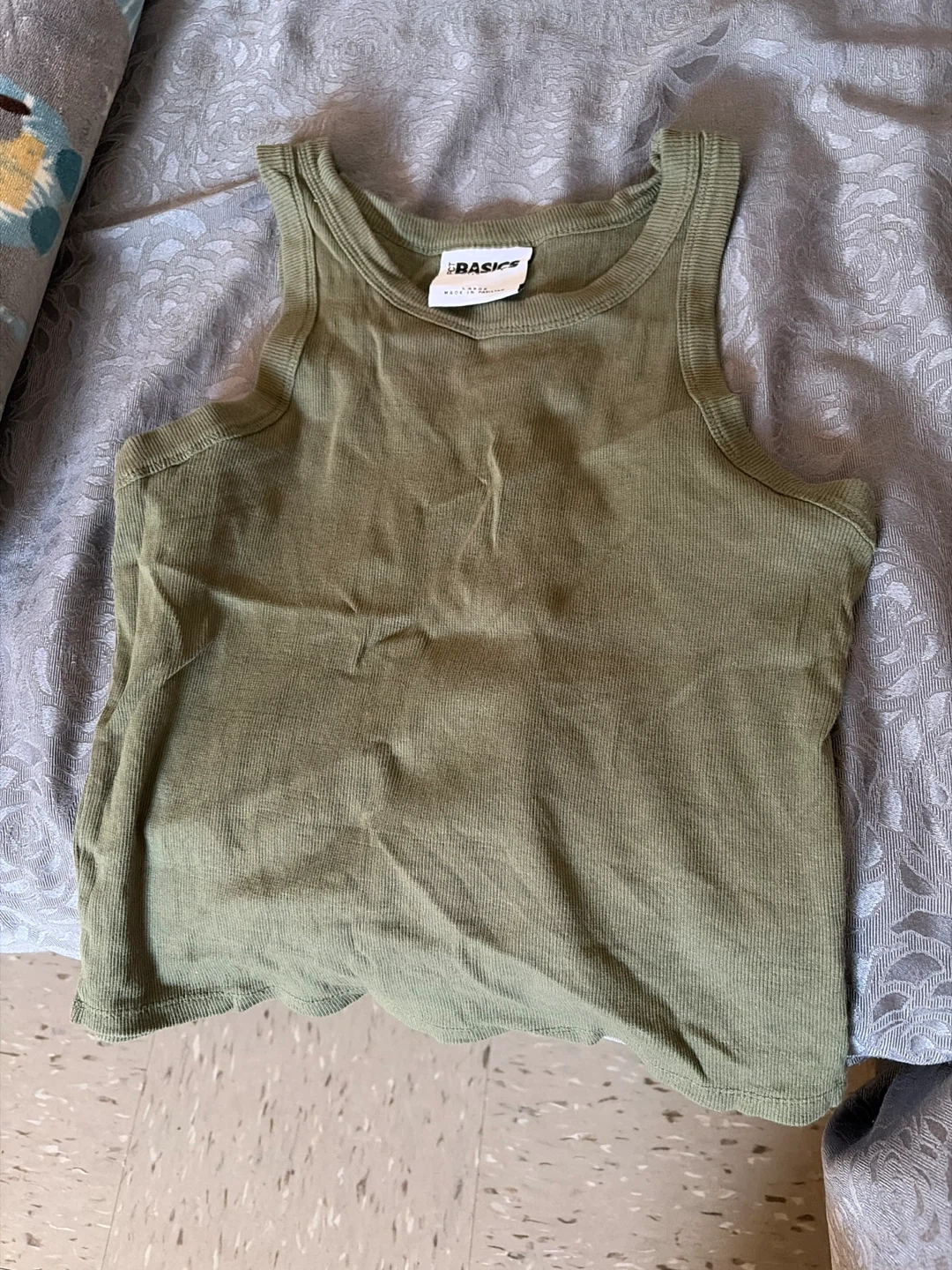 Tank Top - Olive Green - Large