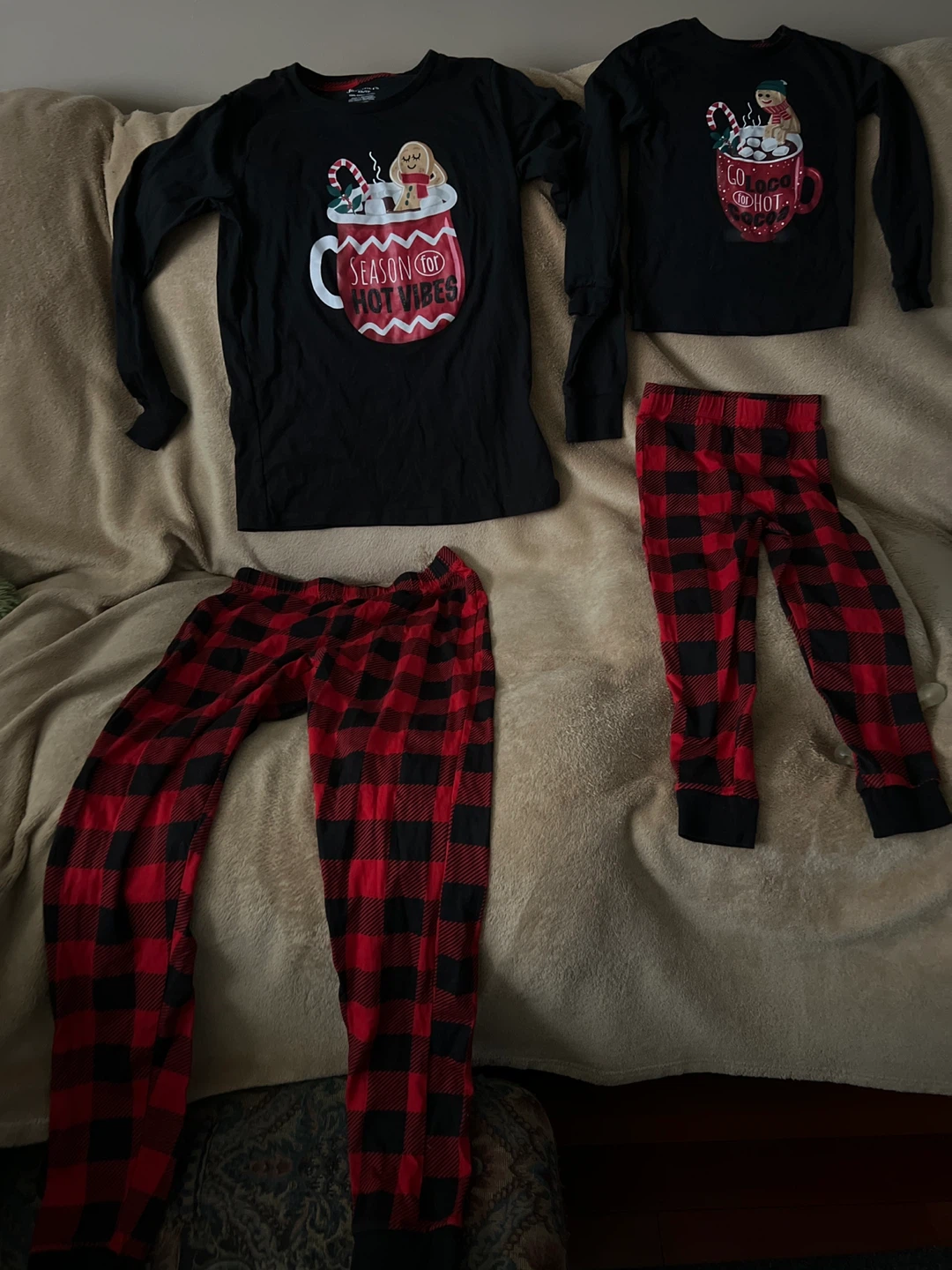 Kids Christmas Pajamas - Hot Cocoa Theme