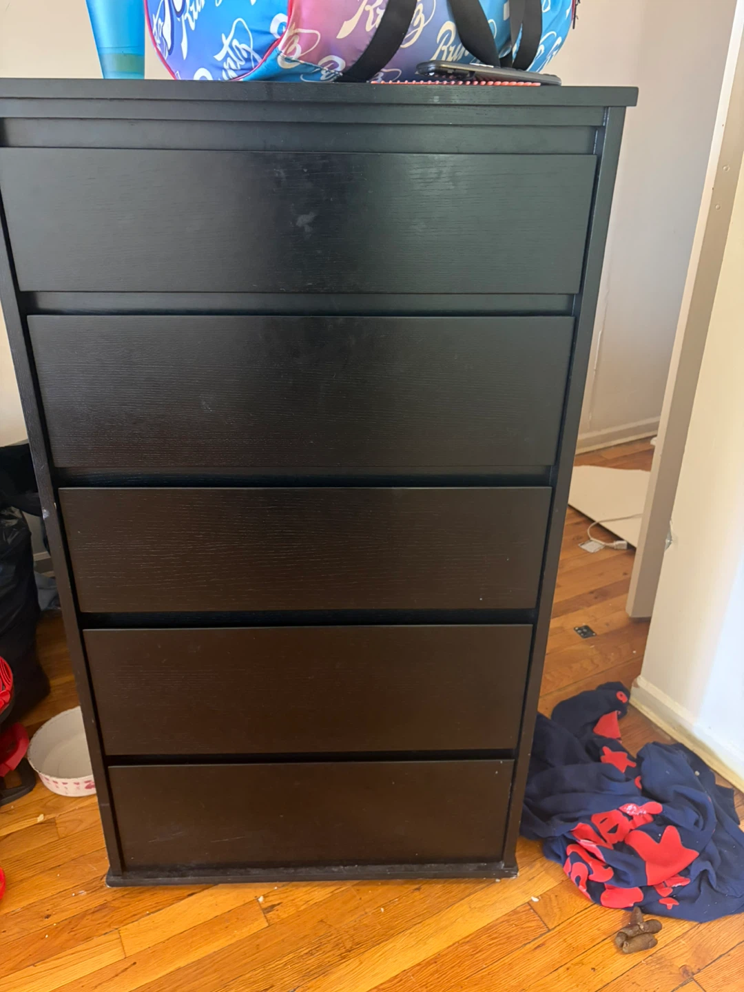 Black 6-Drawer Dresser - photo 2