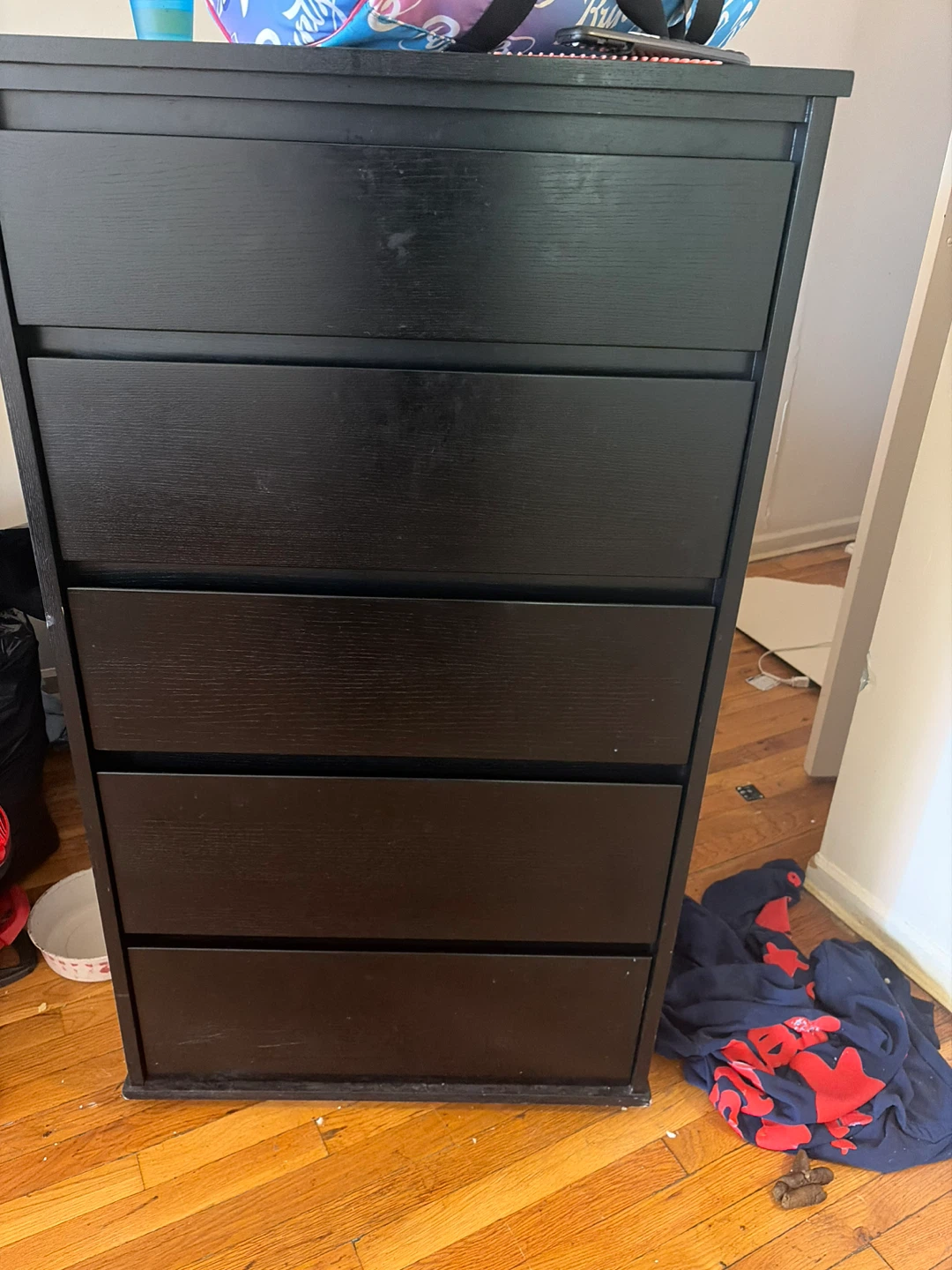 Black 6-Drawer Dresser - photo 5