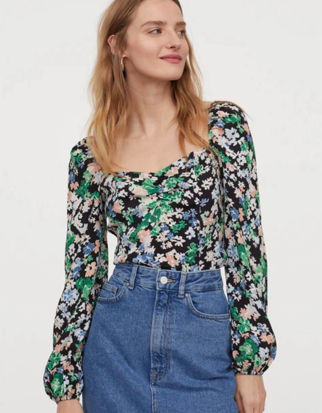 H&M TOP WORN ONCE SIZE XS