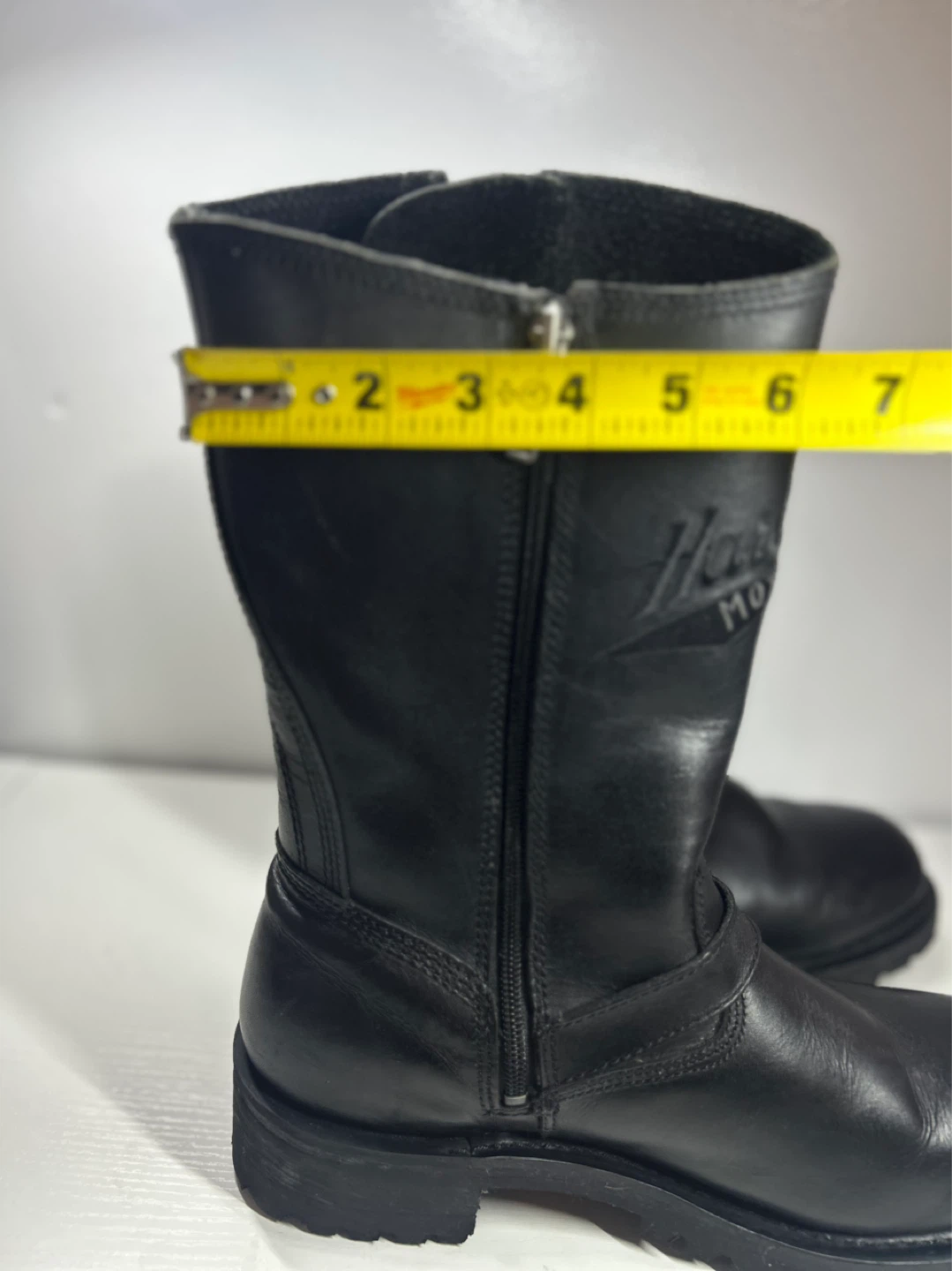 Harley-Davidson Black Leather Motorcycle Boots men’s Size 10.5 - photo 3