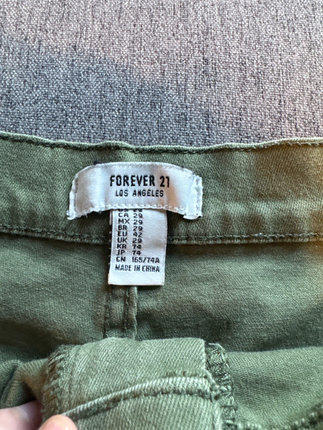 Forever 21 Women's Shorts - Mustard Yellow & Olive Green - photo 2