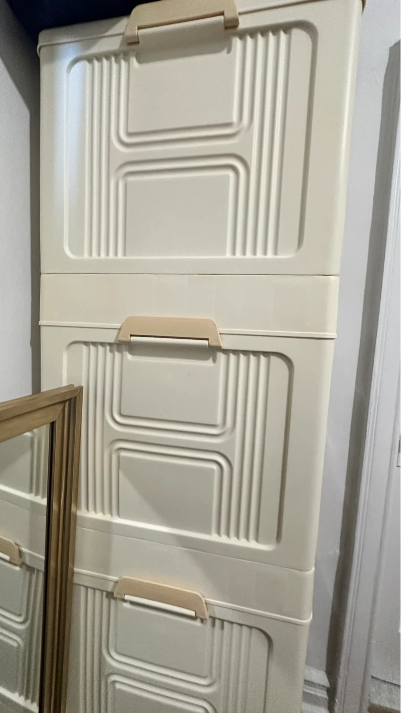 6-Drawer Storage Cabinet with Translucent Doors - photo 2