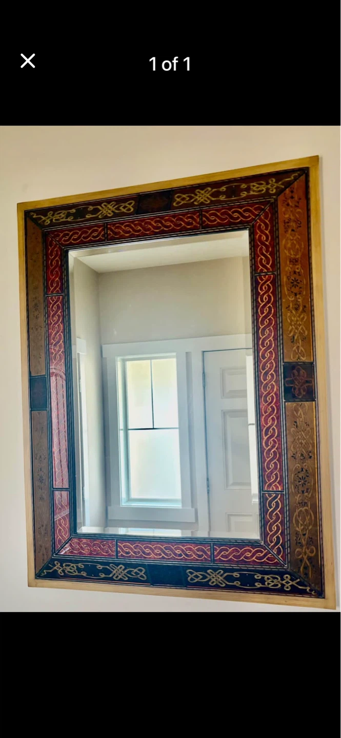 Decorative Mirror with Ornate Frame
