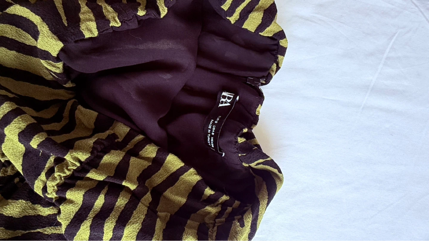 ZARA WORN ONCE Zebra Print Mini Skirt SMALL - photo 3