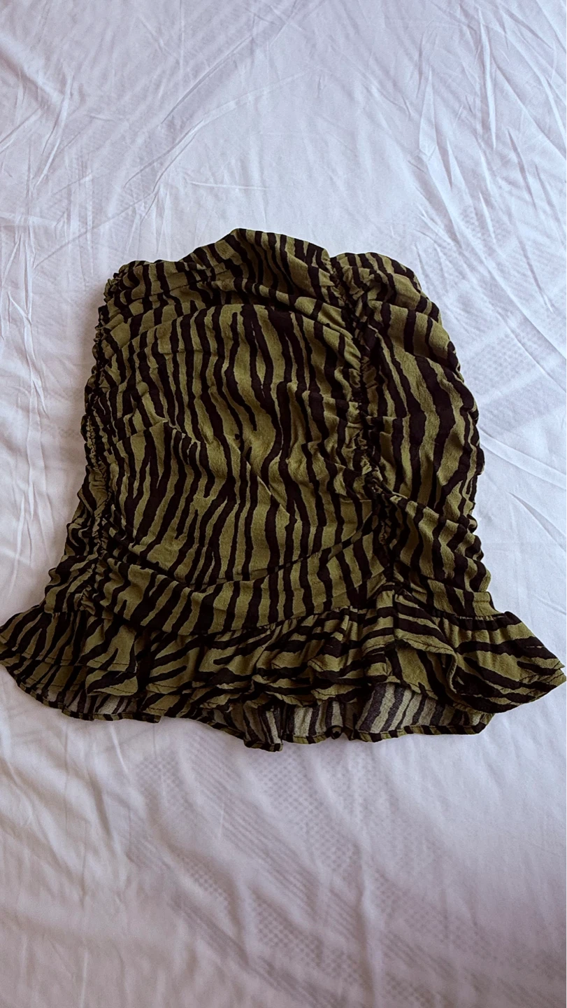 ZARA WORN ONCE Zebra Print Mini Skirt SMALL - photo 4