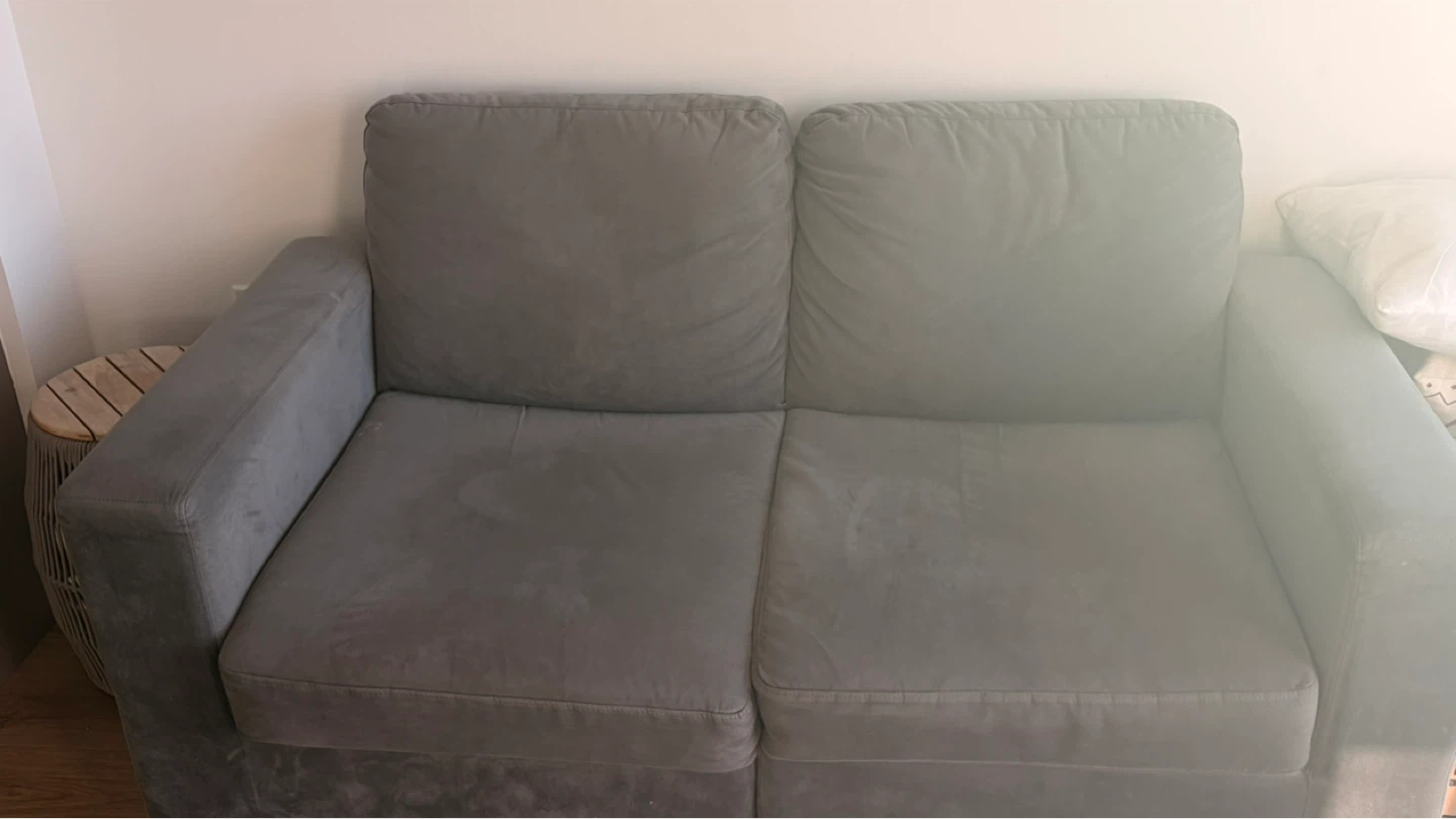 Grey Loveseat Sofa - photo 2