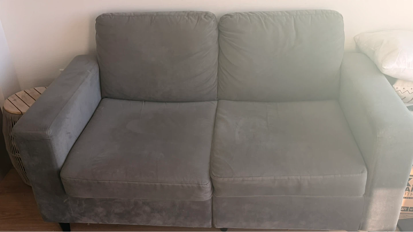 Grey Loveseat Sofa - photo 3