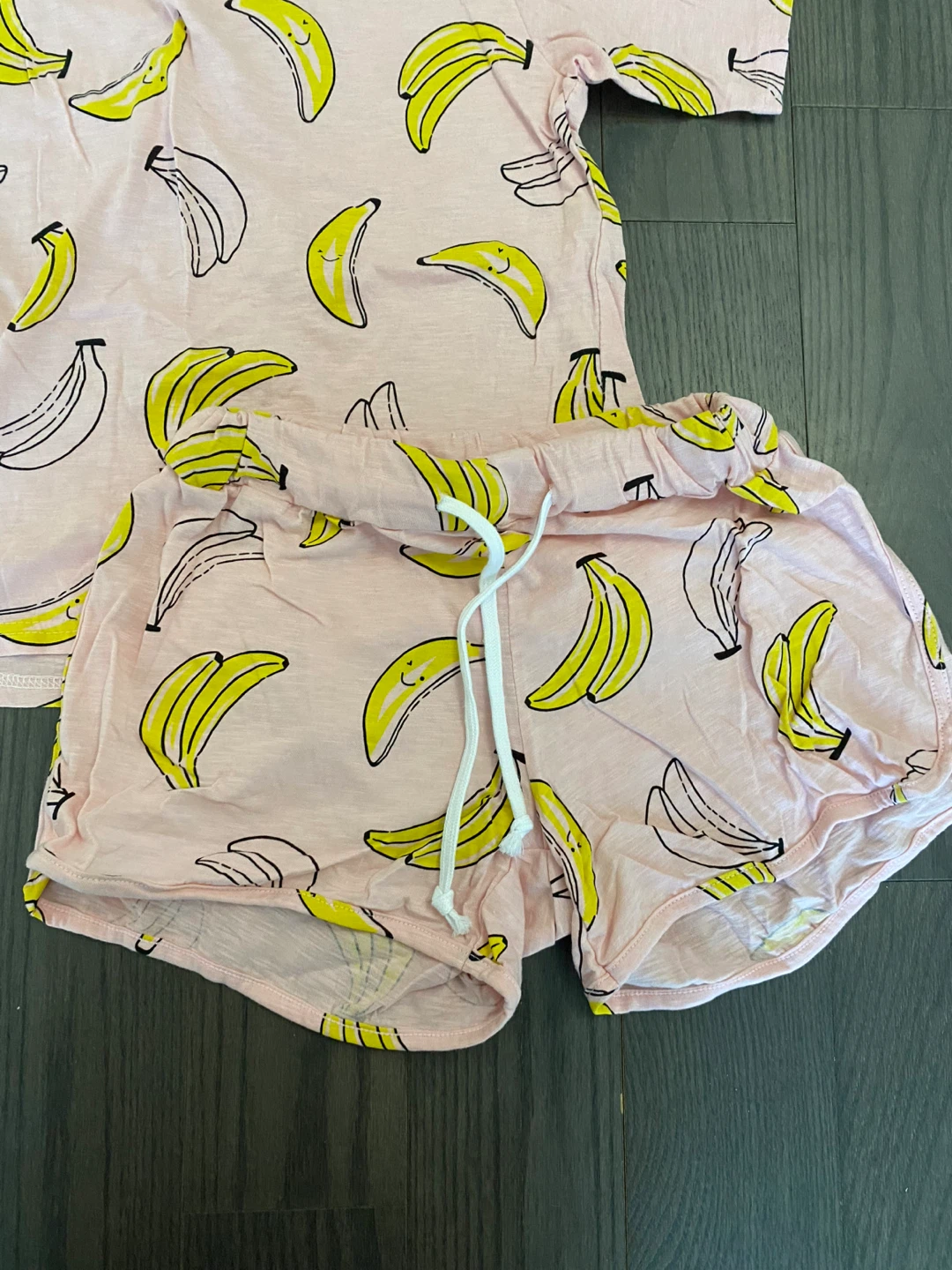 Pink Banana Print Pajama Set - photo 2