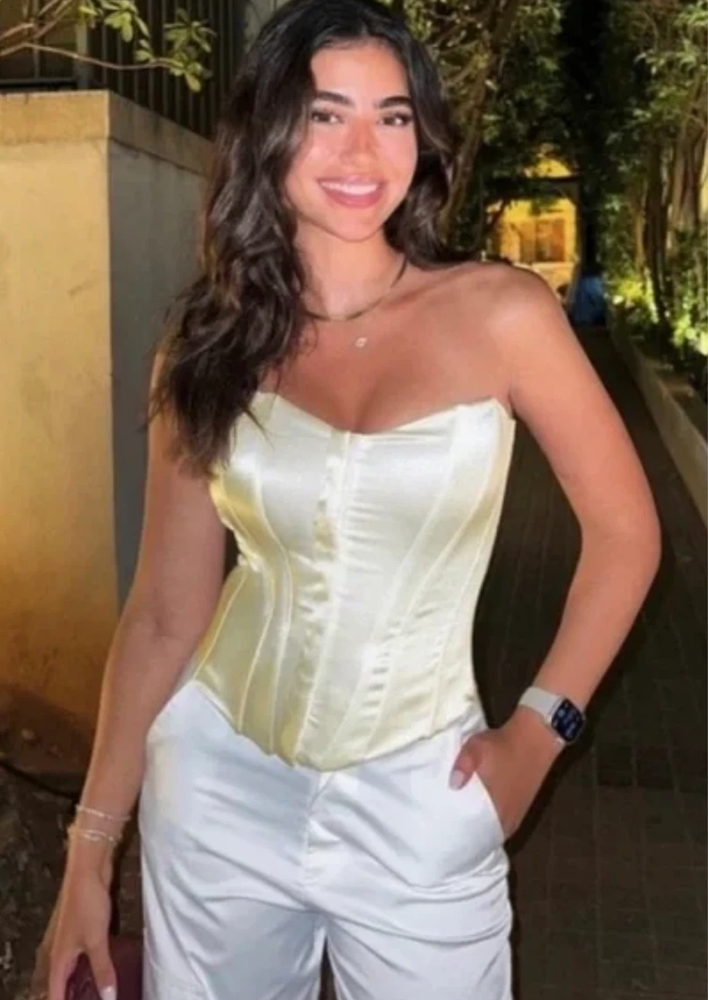 NEW ZARA GOLD CORSET SIZE MEDIUM