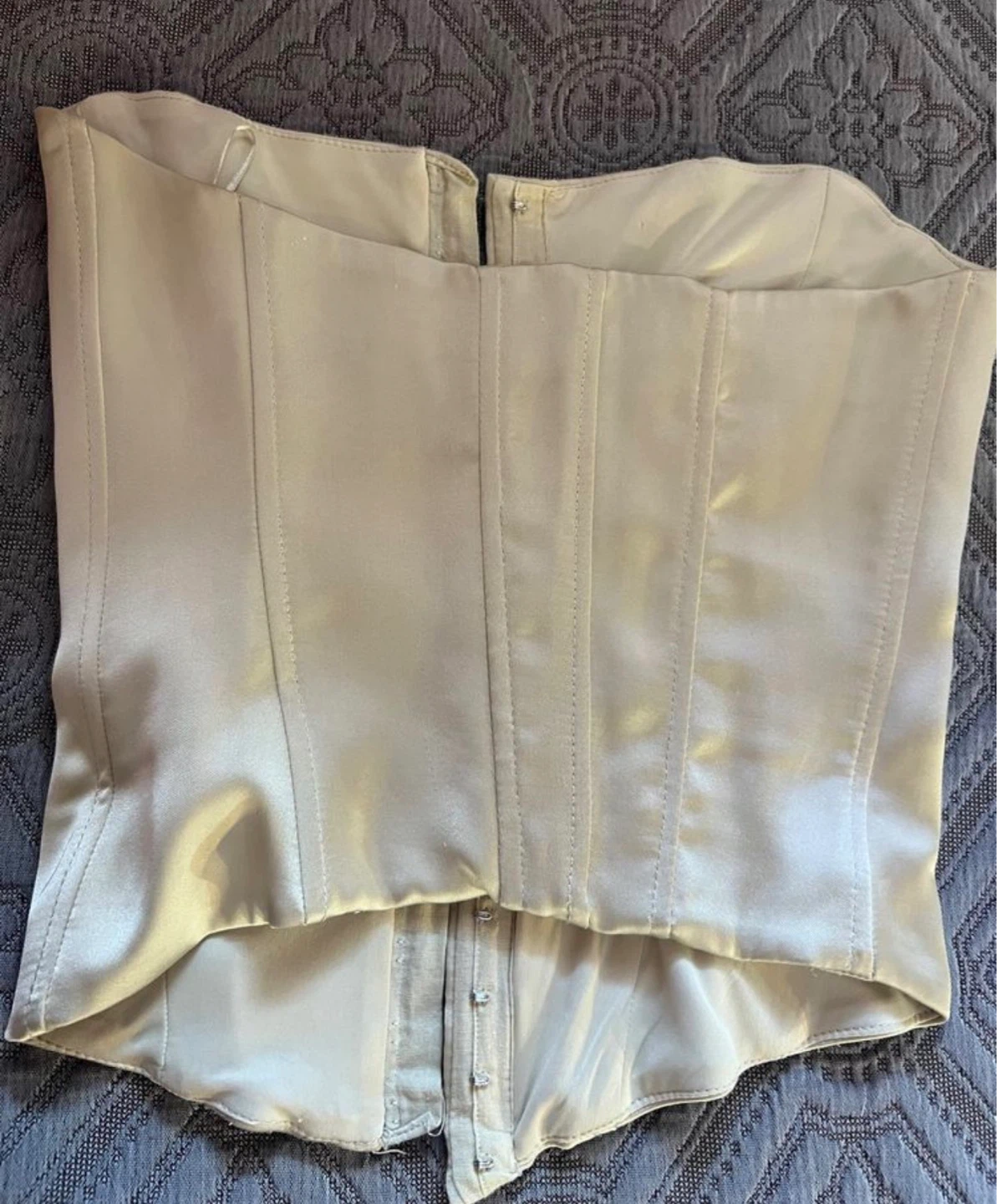 NEW ZARA GOLD CORSET SIZE MEDIUM - photo 3