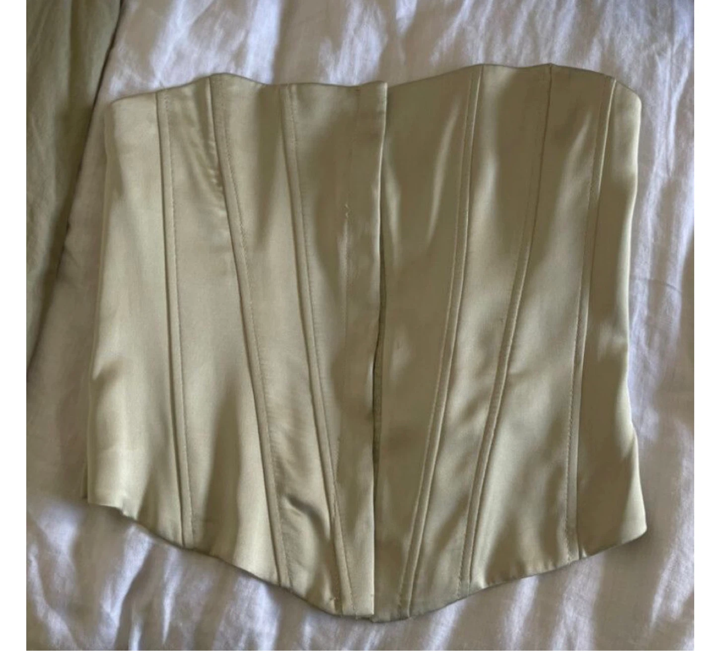 NEW ZARA GOLD CORSET SIZE MEDIUM - photo 5