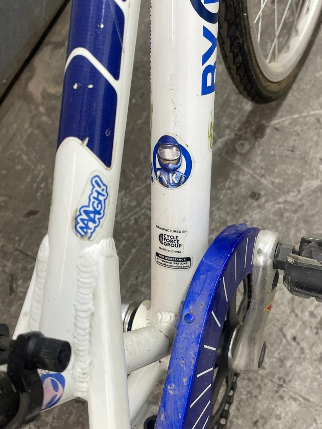 BYK Kids Bike White/Blue - photo 4